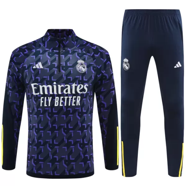 Real Madrid Felpe da Allenamento Bambino 1/4-Zip 2023/24 Navy