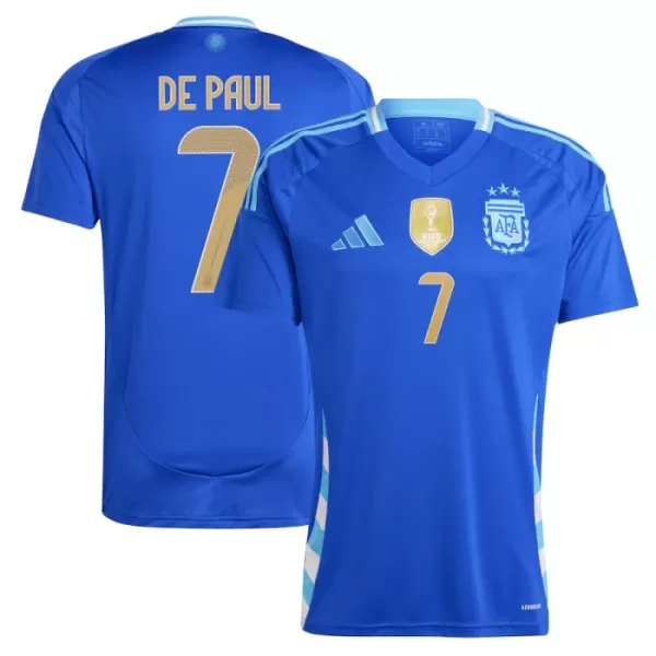 Maglia Argentina De Paul 7 Uomo Secondo 2024