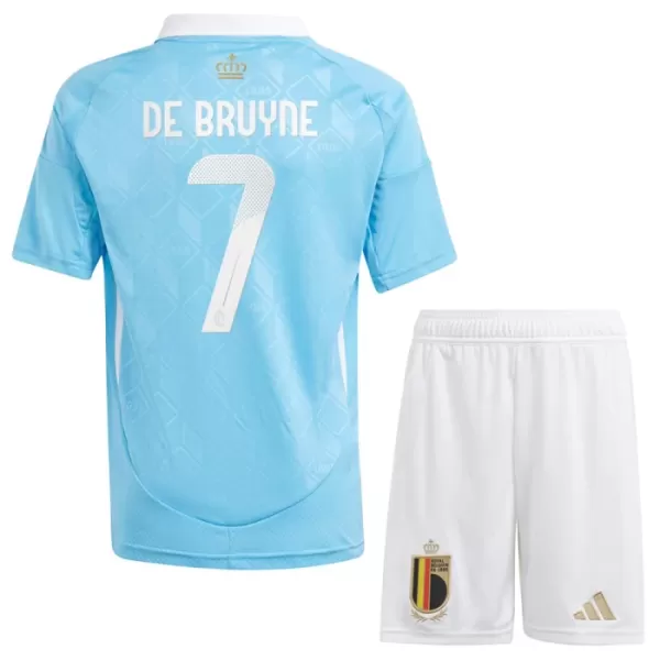 Completo calcio Belgio De Bruyne 7 Bambino Secondo Euro 2024