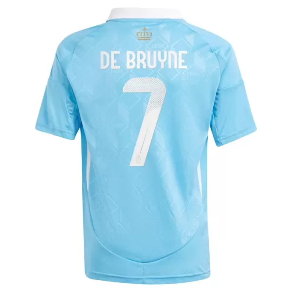 Completo calcio Belgio De Bruyne 7 Bambino Secondo Euro 2024