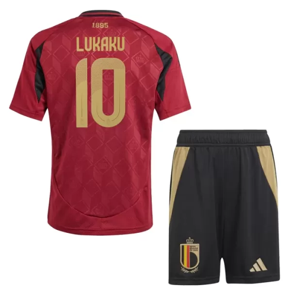 Completo calcio Belgio Lukaku 10 Bambino Primo Euro 2024