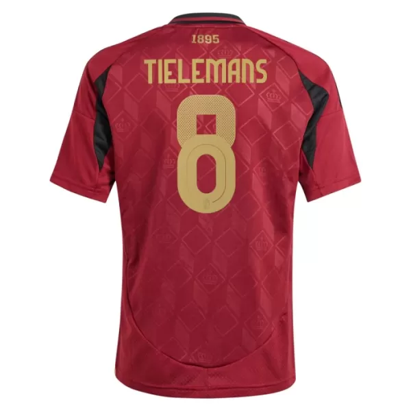 Completo calcio Belgio Tielemans 8 Bambino Primo Euro 2024