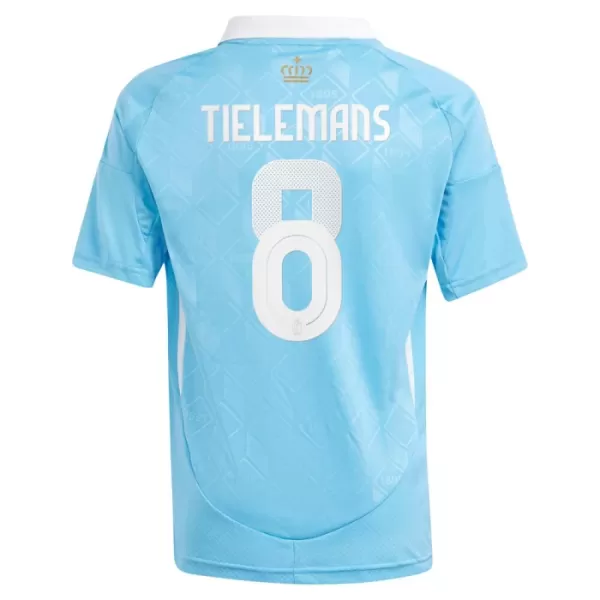 Completo calcio Belgio Tielemans 8 Bambino Secondo Euro 2024