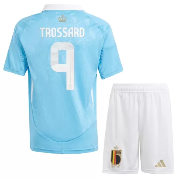 Completo calcio Belgio Trossard 9 Bambino Secondo Euro 2024