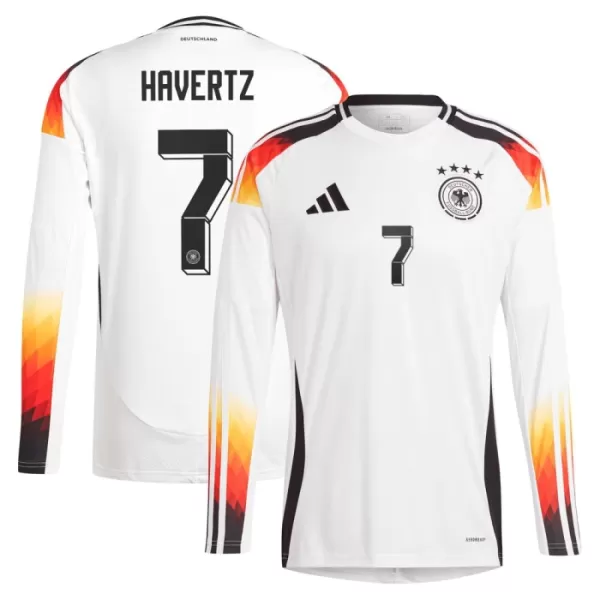 Maglia Germania Kai Havertz 7 Uomo Primo Euro 2024 Maniche Lunghe