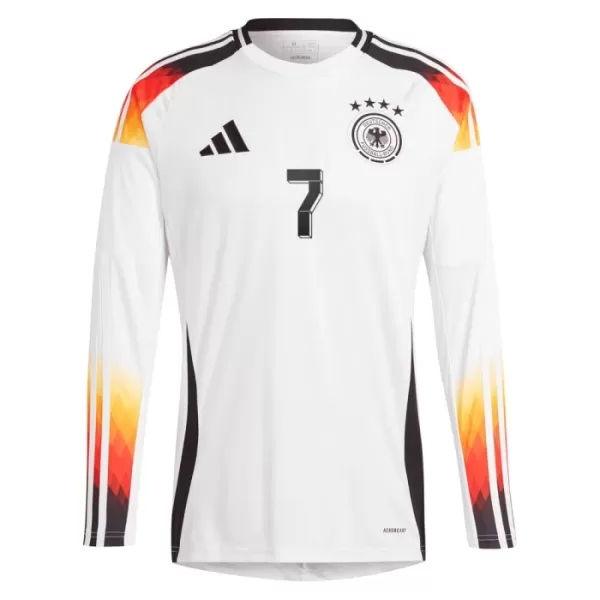 Maglia Germania Kai Havertz 7 Uomo Primo Euro 2024 Maniche Lunghe