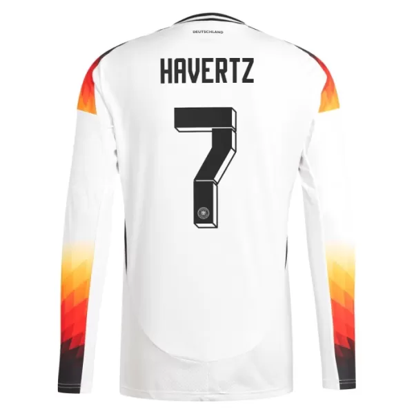 Maglia Germania Kai Havertz 7 Uomo Primo Euro 2024 Maniche Lunghe