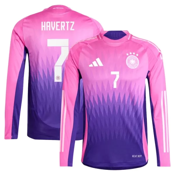 Maglia Germania Kai Havertz 7 Uomo Secondo Euro 2024 Maniche Lunghe