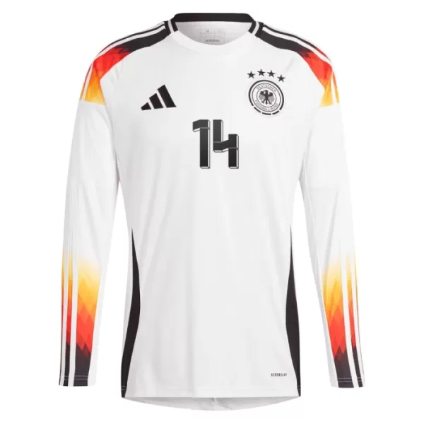 Maglia Germania Musiala 14 Uomo Primo Euro 2024 Maniche Lunghe