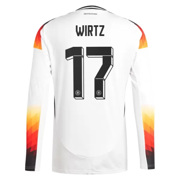 Maglia Germania Wirtz 17 Uomo Primo Euro 2024 Maniche Lunghe