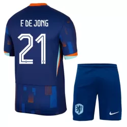 Completo calcio Paesi Bassi Frenkie de Jong 21 Bambino Secondo Euro 2024 Completo calcio Paesi Bassi Frenkie de Jong 21 Bambino Secondo Euro 2024