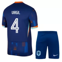 Completo calcio Paesi Bassi Virgil 4 Bambino Secondo Euro 2024 Completo calcio Paesi Bassi Virgil 4 Bambino Secondo Euro 2024