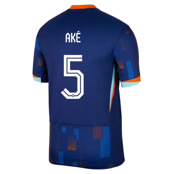 Maglia Paesi Bassi Ake 5 Uomo Secondo Euro 2024