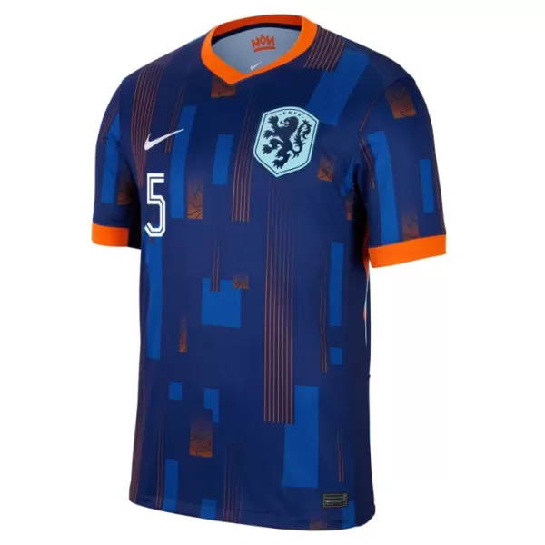 Maglia Paesi Bassi Ake 5 Uomo Secondo Euro 2024