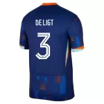 Maglia Paesi Bassi De Ligt 3 Uomo Secondo Euro 2024
