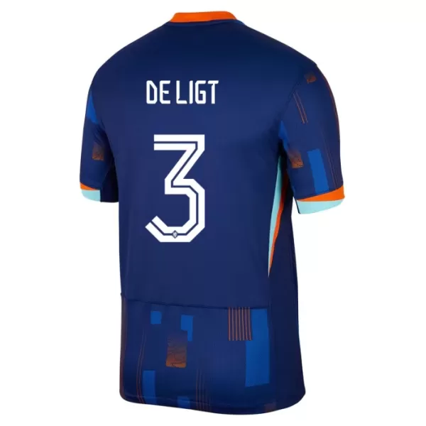 Maglia Paesi Bassi De Ligt 3 Uomo Secondo Euro 2024