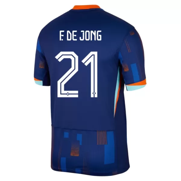 Maglia Paesi Bassi Frenkie de Jong 21 Uomo Secondo Euro 2024