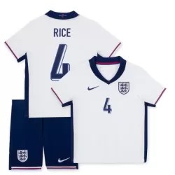 Completo calcio Inghilterra Rice 4 Bambino Primo Euro 2024 Completo calcio Inghilterra Rice 4 Bambino Primo Euro 2024