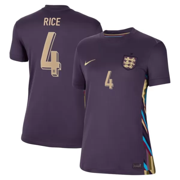 Maglia Inghilterra Rice 4 Donna Secondo Euro 2024