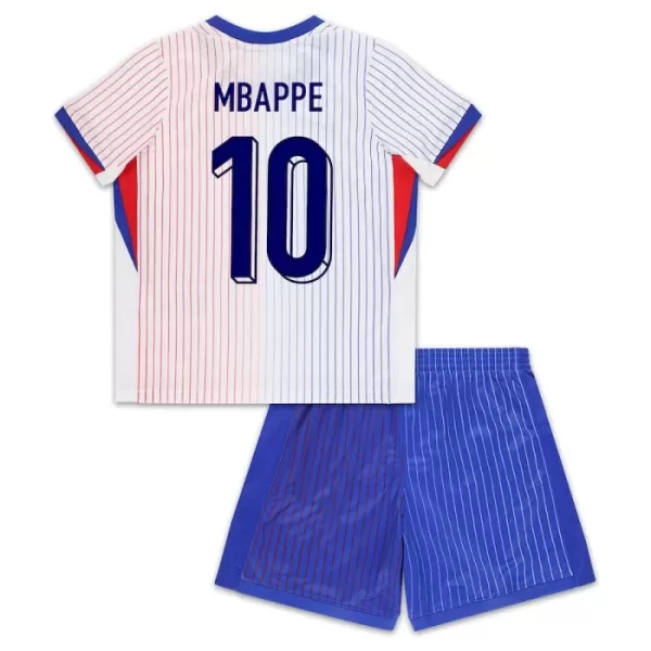 Completo calcio Francia Mbappé 10 Bambino Secondo Euro 2024