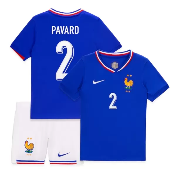 Completo calcio Francia Pavard 2 Bambino Primo Euro 2024