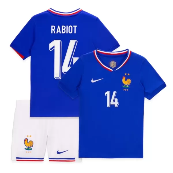 Completo calcio Francia Rabiot 14 Bambino Primo Euro 2024