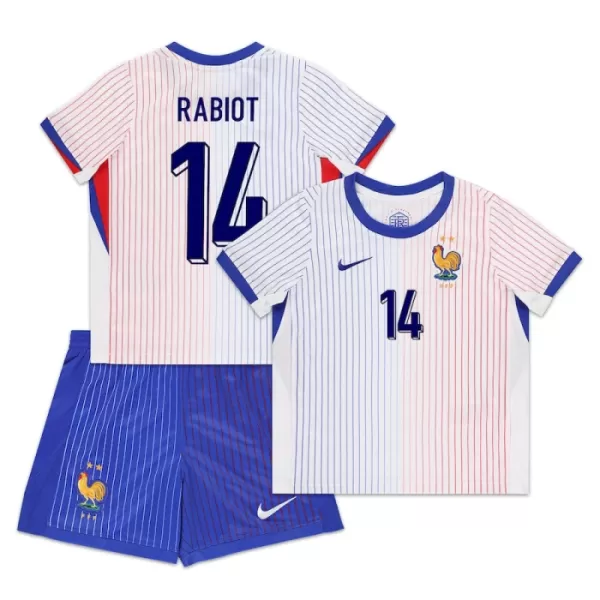 Completo calcio Francia Rabiot 14 Bambino Secondo Euro 2024