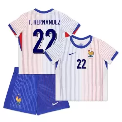 Completo calcio Francia T. Hernandez 22 Bambino Secondo Euro 2024 Completo calcio Francia T. Hernandez 22 Bambino Secondo Euro 2024