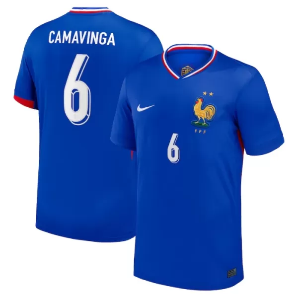 Maglia Francia Camavinga 6 Uomo Primo Euro 2024