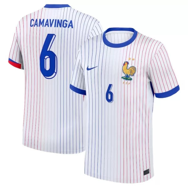 Maglia Francia Camavinga 6 Uomo Secondo Euro 2024