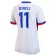 Maglia Francia Dembele 11 Donna Secondo Euro 2024