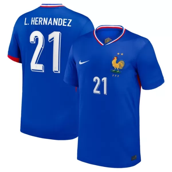 Maglia Francia L. Hernandez 21 Uomo Primo Euro 2024