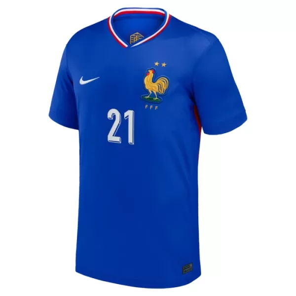 Maglia Francia L. Hernandez 21 Uomo Primo Euro 2024