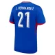 Maglia Francia L. Hernandez 21 Uomo Primo Euro 2024