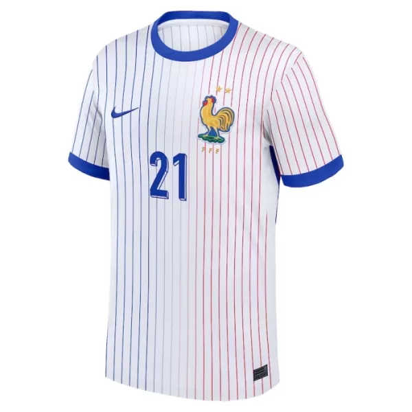 Maglia Francia L. Hernandez 21 Uomo Secondo Euro 2024