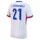 Maglia Francia L. Hernandez 21 Uomo Secondo Euro 2024