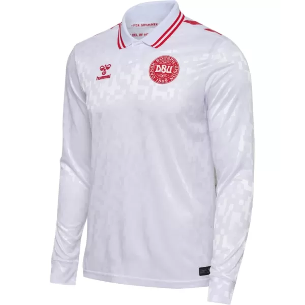 Maglia Danimarca Uomo Secondo Euro 2024 Maniche Lunghe