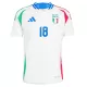 Maglia Italia Barella 18 Uomo Secondo Euro 2024