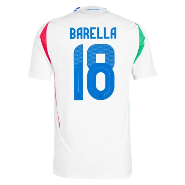 Maglia Italia Barella 18 Uomo Secondo Euro 2024