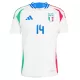 Maglia Italia Chiesa 14 Uomo Secondo Euro 2024