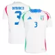 Maglia Italia DiMarco 3 Uomo Secondo Euro 2024