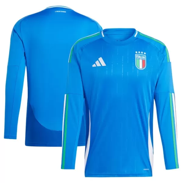 Maglia Italia Uomo Primo Euro 2024 Maniche Lunghe