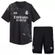 Completo calcio Portiere Real Madrid Bambino 4th 2023/24 Nera