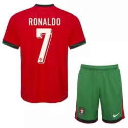 Completo calcio Portogallo Ronaldo 7 Bambino Primo Euro 2024 Completo calcio Portogallo Ronaldo 7 Bambino Primo Euro 2024
