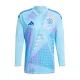 Maglia Portiere Spagna Uomo Euro 2024 Blu Maniche Lunghe