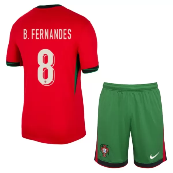 Completo calcio Portogallo Bruno Fernandes 8 Bambino Primo Euro 2024