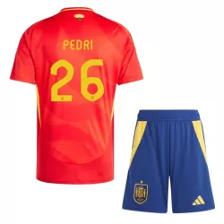 Completo calcio Spagna Pedri 26 Bambino Primo Euro 2024 Completo calcio Spagna Pedri 26 Bambino Primo Euro 2024