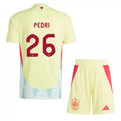 Completo calcio Spagna Pedri 26 Bambino Secondo Euro 2024 Completo calcio Spagna Pedri 26 Bambino Secondo Euro 2024