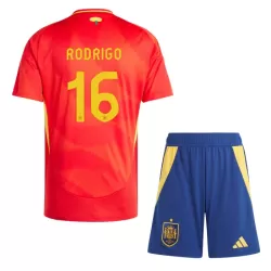 Completo calcio Spagna Rodrigo 16 Bambino Primo Euro 2024 Completo calcio Spagna Rodrigo 16 Bambino Primo Euro 2024