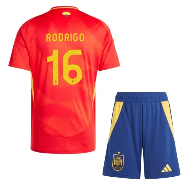 Completo calcio Spagna Rodrigo 16 Bambino Primo Euro 2024